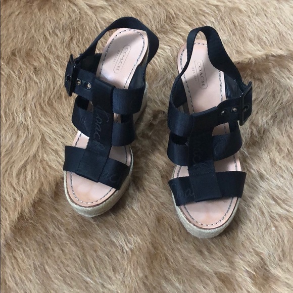 Coach Strappy Wedges - Picture 2 of 7